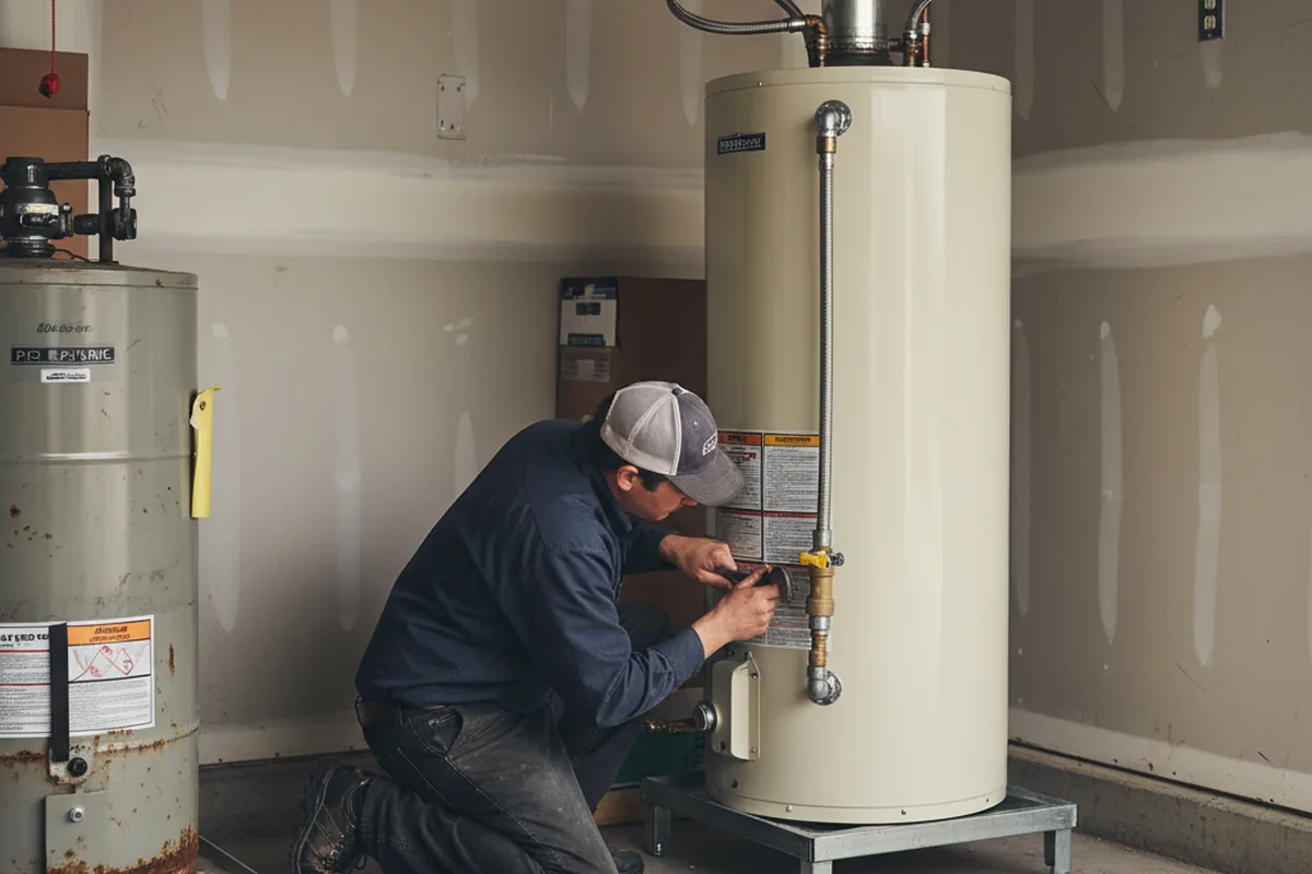 Water heater and shutoff valve replacement in Jackson Heights